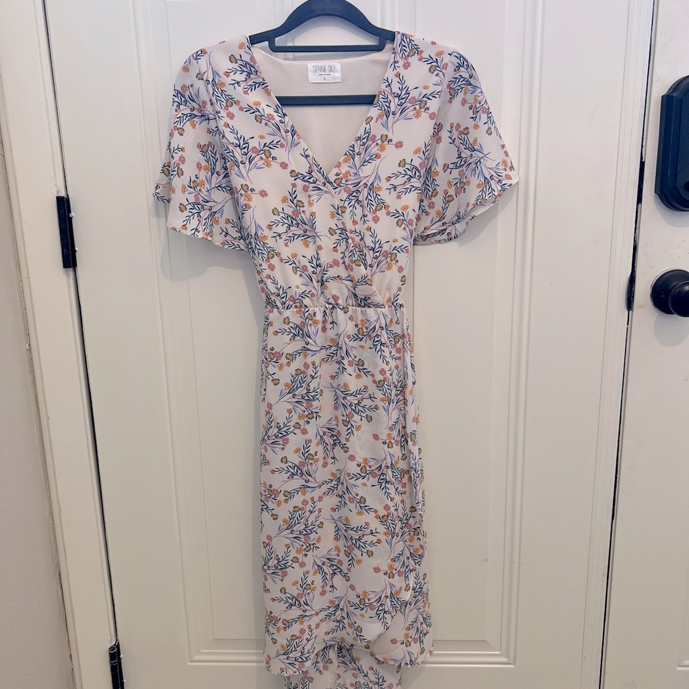 Adorable modest wrap dress